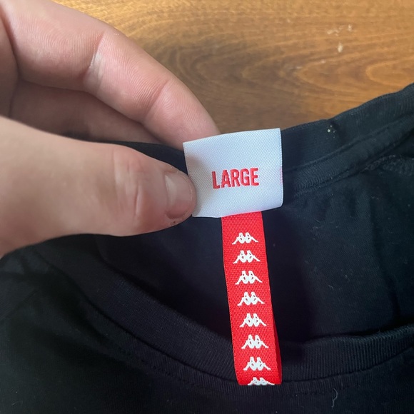 Large Black Kappa Tee - Picture 3 of 3